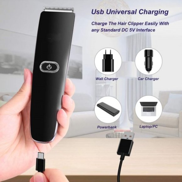 One-Button Cordless Hair Clipper Trimmer Kit - New - Picture 7 of 7